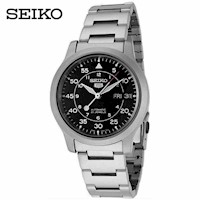 Reloj Seiko 5 SNK809K1 Automático Fecha Acero Inoxidable Mate Dial Negro